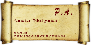 Pandia Adelgunda névjegykártya